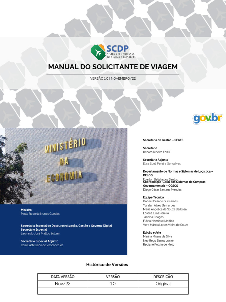 Manual do Solicitante de Viagem SCDP | PDF