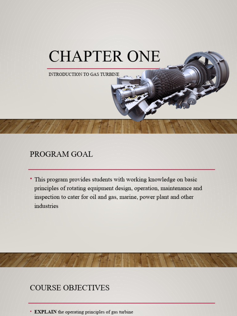 Chapter One Introduction Of Gas Turbine Pdf Engines Gas Turbine