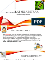 Pagsulat Ng Abstrak-1