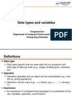Chapter2-Data Types and Variables