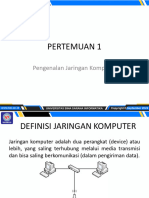 Pertemuan 1: Pengenalan Jaringan Komputer