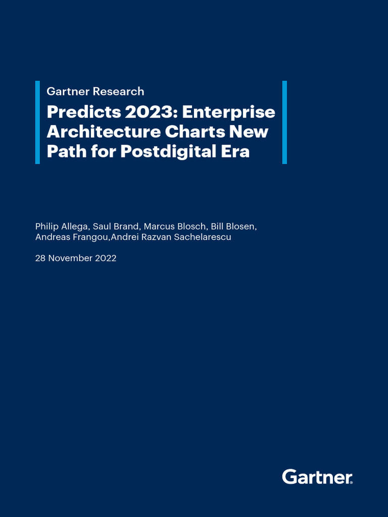 Predicts 2023 Enterprise Architecture Charts New Path For Postdigital
