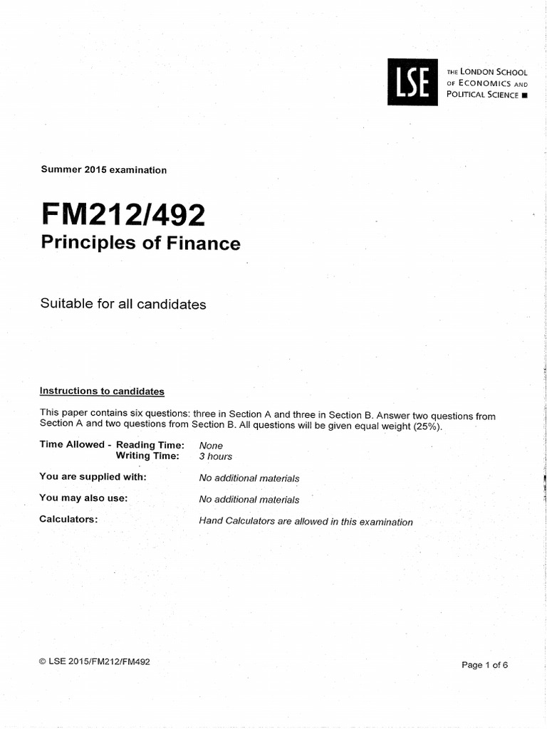 FM212 2015 Paper | PDF