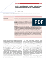 Efficacy of Botulinum Toxin A in Children With Cerebral Palsy in Gross Motor