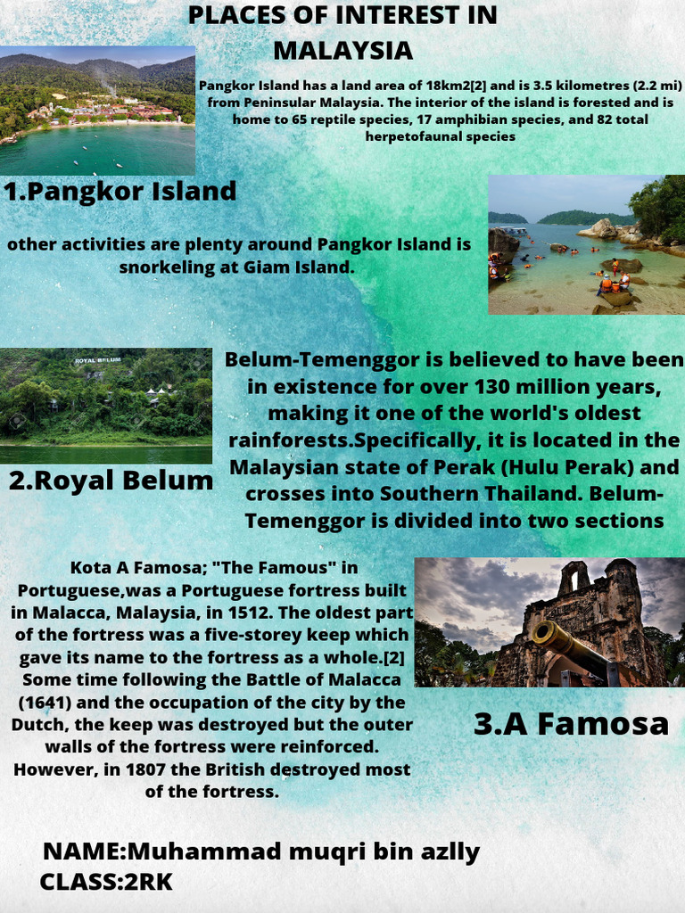 Top Attractions in Malaysia | PDF