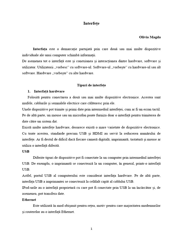 Interfete | PDF