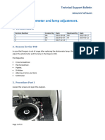 TSB - Photometer and Lamp Adjustment