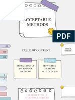 Acceptable Methods
