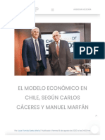 El Modelo Económico en Chile, Según Carlos Cáceres y Manuel Marfán - CIDEMP