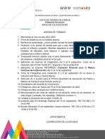 Agenda de Trabajo Junta de Padres de Familia