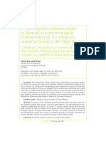 La Concepción Luterana Sobre La Libertad y La Doctrina de La Contrarreforma. Su Reflejo en Nuestros Literatos Del Siglo de Oro