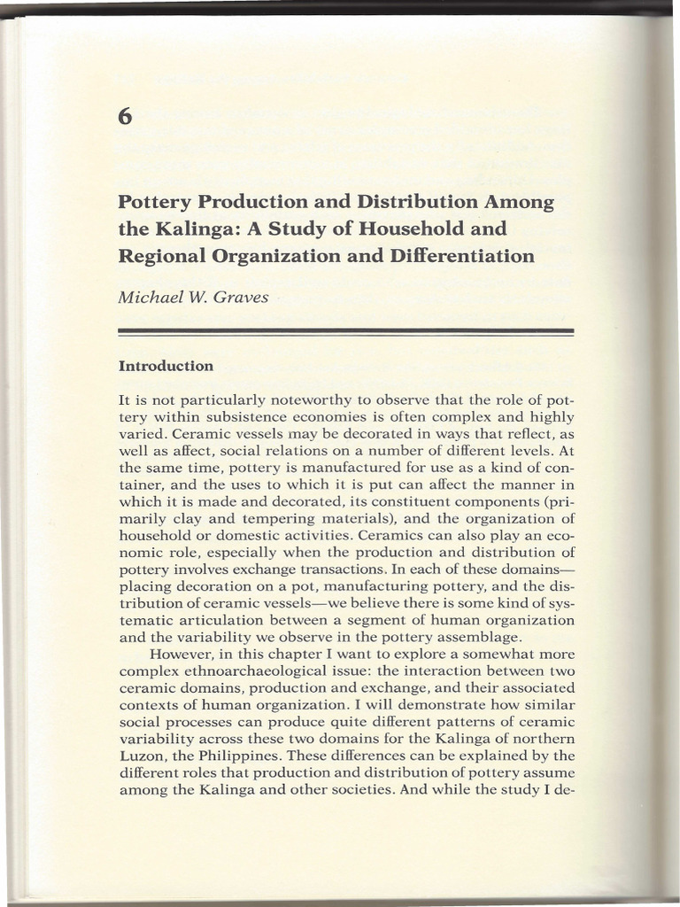Pottery Production and Distribution Amon PDF Pottery Ceramics
