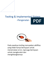 Materi 7-Testing & Implementasi Sistem