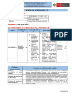 Sesión de Aprendizaje Nuevo Esquema #1