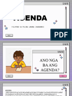 Agenda (Jasmine Murillo & Julianna Dumapias)