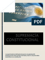 Supremacía Constitucional