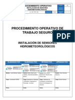 12-100-POTS-003 Procedimiento de Instalación de Sensores Hidrometeorologicos PDF