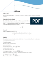 Mean Median Mode