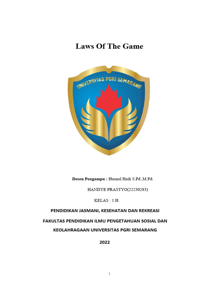 Laws of The Game Handy Prastyo PDF