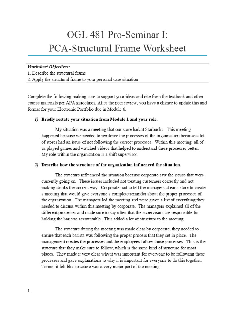 Structural Frame Examples