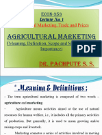 1) Agricultural Marketing