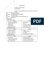 OFFERING HELP Expressions