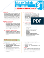 Criterios de Inclusion de Enunciados para Tercer Grado de Secundaria