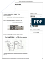 Esquemas e Memórias - Conversores USB RS232 TTL