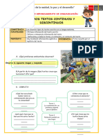 Reforzam-Comun - Leemos Textos Continuos y Discontinuos-Jezabel Camargo Único Contacto-978387435