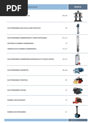 Equipamentos Hidráulicos e Bombas | PDF | Quantidades físicas