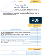 Anexo 3. Autoevaluación Trayectorias Educativas.