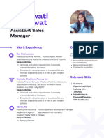 Purple White Bold Modern Digital Marketer CV