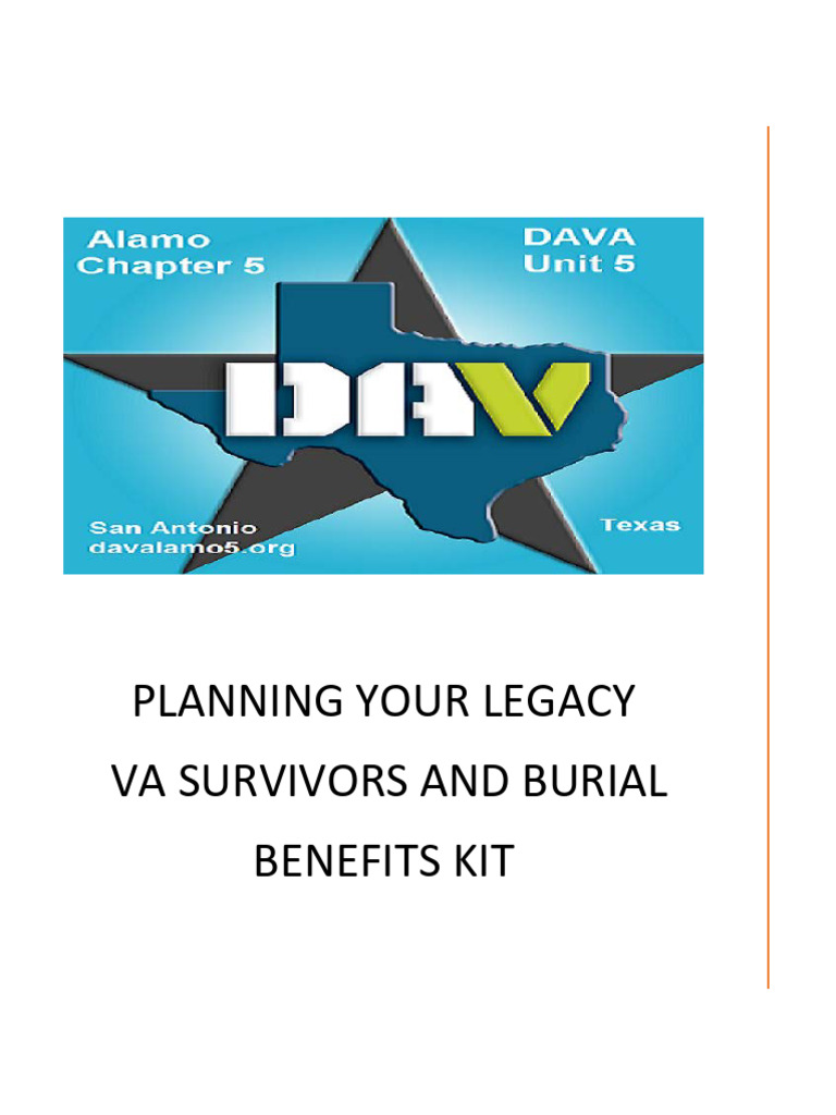 VA Burial Benefits Kit Seminar  Version PDF United States