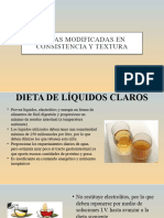 Dietas Modificadas en Consistencia y Textura