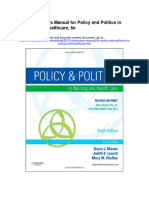 2013 Instructors Manual For Policy and Politics in Nursing and Healthcare 6e