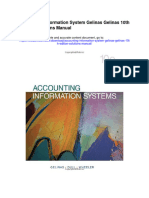 Accounting Information System Gelinas Gelinas 10th Edition Solutions Manual