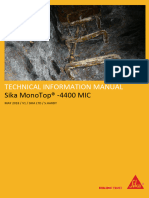 Technical Information Manual Sika MonoTop 4400-MIC