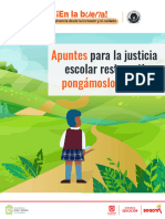 Apuntes para La Justicia Escolar Restaurativa Pongsmoslo A Prueba