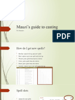 Mauzi's Guide To Casting