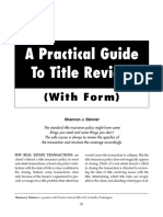 Article - A Practical Guide To Title Review - July 2005