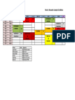 Mi Horario 4to Semestre