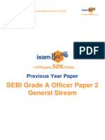 SEBI Grade A 2020 General Stream Phase II Paper 2 Previous Year Paper