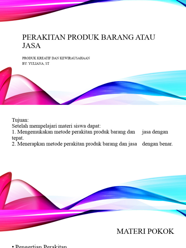 Perakitan Produk | PDF