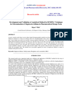 Development and Validation of Analytical Method by RPHPLC Technique For Determination of Mupirocin Lithium in Pharmaceut