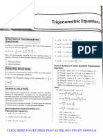 Trigonometric Equations Prayas Jee 2024 Module by Ela Offical