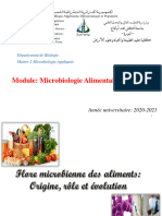 M2 Microbiologie Appliquée Cours Microbiologie Alimentaire Chapitre 1