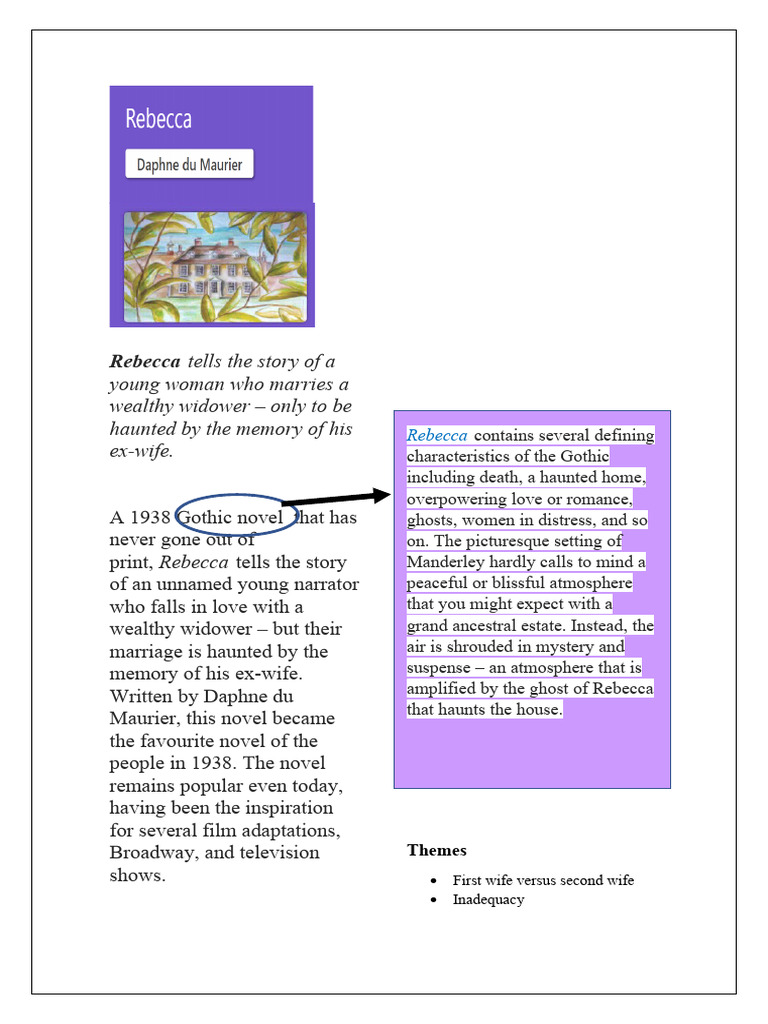 REBECCA STUDY GUIDE intelligence overview