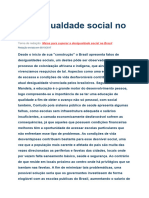 A Desigualdade Social No Brasil - Docx Modelo Redacao