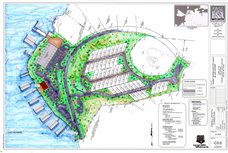 Sunset Marina - Color Site Plan | PDF