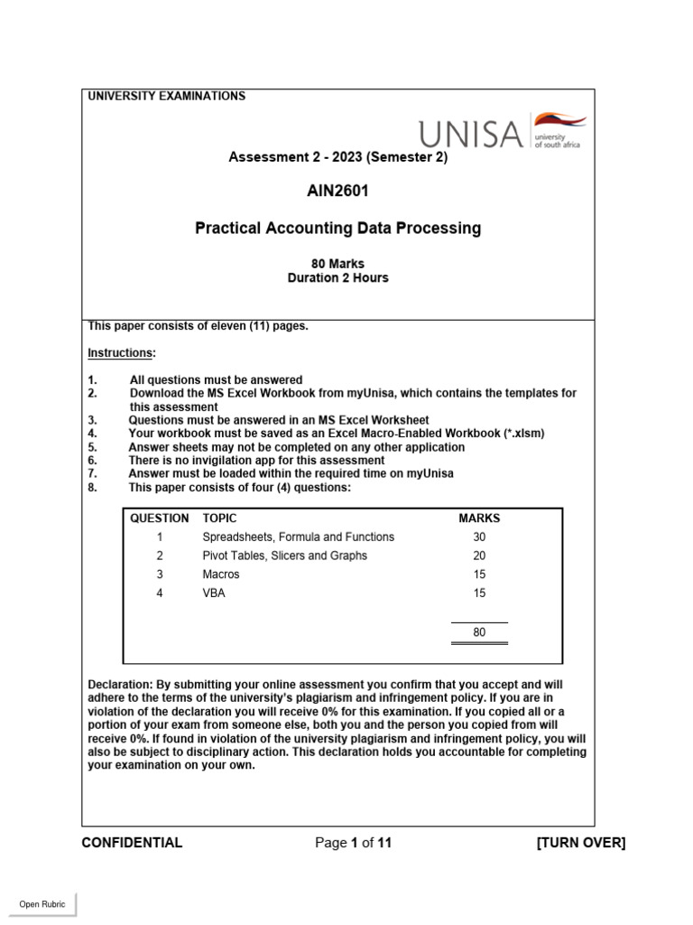 ain2601-2023-ass2-sem2-exam-pdf-microsoft-excel-visual